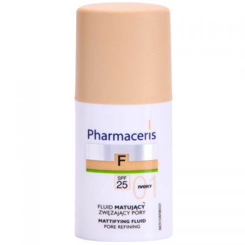 Pharmaceris F-Fluid Foundation podkład matujacy we fluidzie SPF 25 odcień 01 Ivory 30 ml