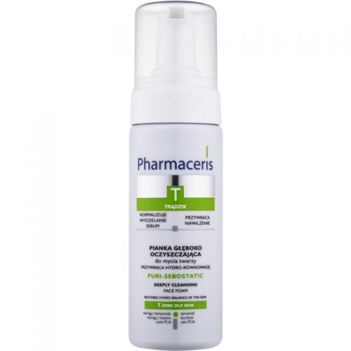 Pharmaceris T-Zone Oily Skin Puri-Sebostatic pianka oczyszczająca do skóry wysuszonej i podrażnionej leczeniem trądziku 150 ml