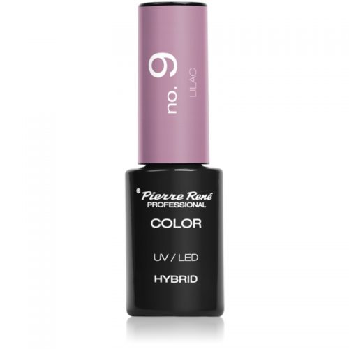 Pierre René Nails Hybrid zelowy lakier do paznokcji z UV / przy użyciu lampy LED odcień No. 9 Lilac 6 ml
