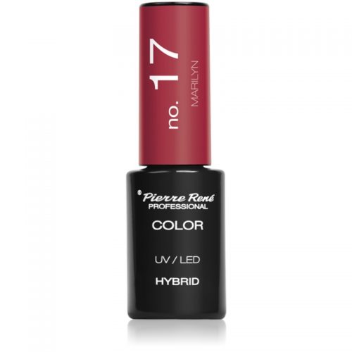 Pierre René Nails Hybrid zelowy lakier do paznokcji z UV / przy użyciu lampy LED odcień No. 17 Marilyn 6 ml