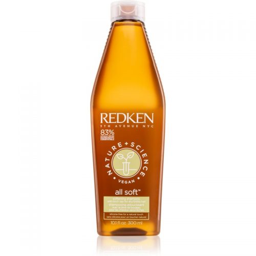 Redken Nature+Science All Soft szampon nawilżający do włosów suchych i zniszczonych bez silikonu 300 ml