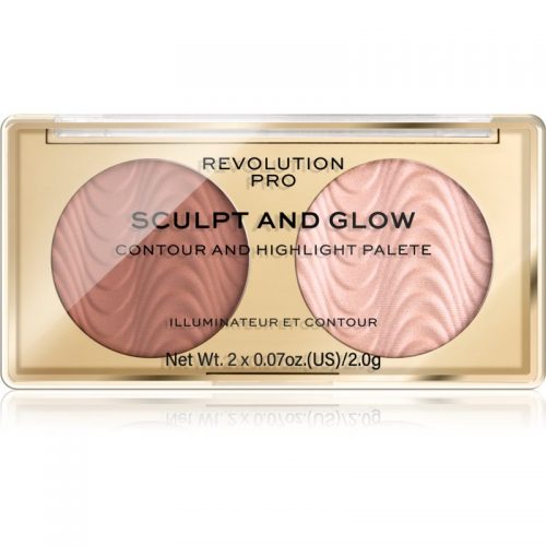Revolution PRO Sculpt And Glow paletka do konturowania twarzy odcień Sands of Time 2×2 g
