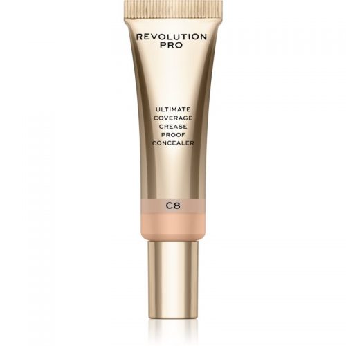 Revolution PRO Ultimate Coverage Crease Proof Concealer korektor z kwasem hialuronowym odcień C8 12 ml