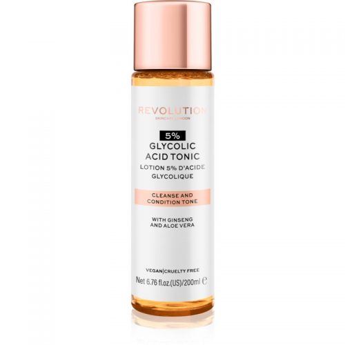 Revolution Skincare 5% Glycolic Acid Tonic tonik oczyszczający z AHA 200 ml