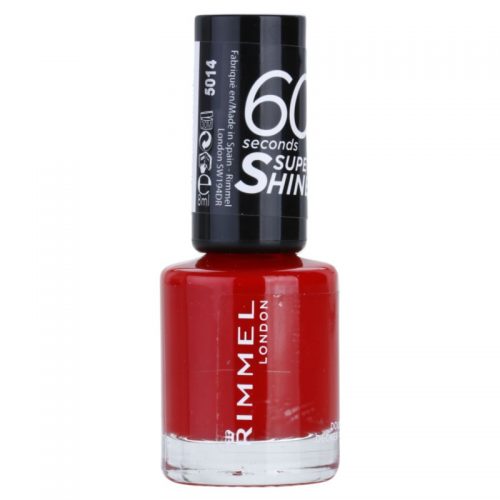 Rimmel 60 Seconds Super Shine lakier do paznokci odcień 310 Double Decker Red 8 ml