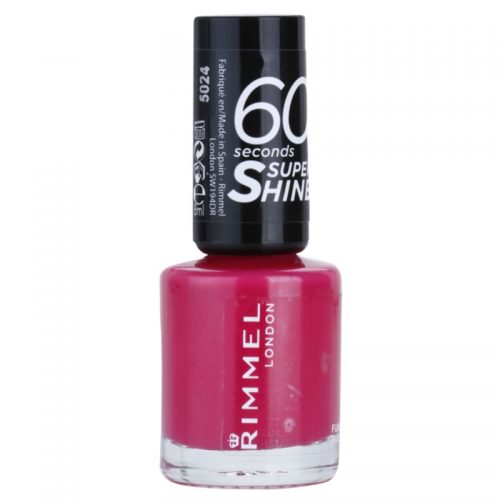 Rimmel 60 Seconds Super Shine lakier do paznokci odcień 323 Funtime Fuchsia 8 ml