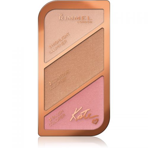Rimmel Kate paletka do konturowania twarzy odcień 001 Golden Sands 18,5 g