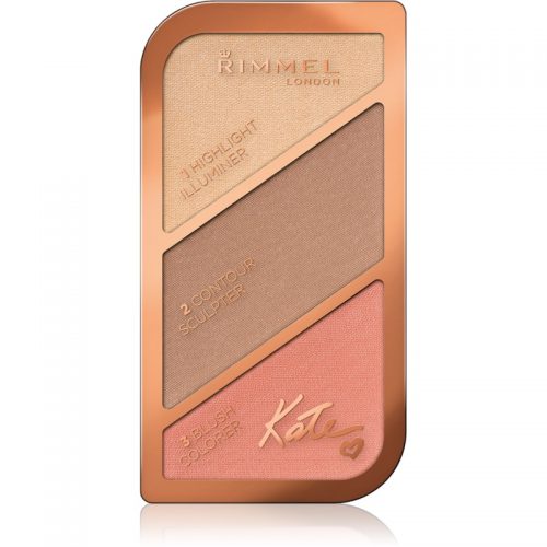 Rimmel Kate paletka do konturowania twarzy odcień 002 Coral Glow 18,5 g