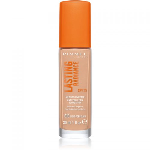 Rimmel Lasting Radiance podkład rozjaśniający SPF 25 odcień 010 Light Porcelain 30 ml