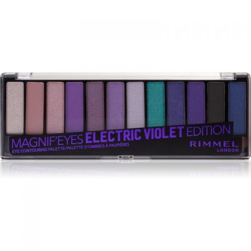 Rimmel Magnif’ Eyes paleta cieni do powiek odcień Electric Violet 14,16 g