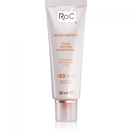 RoC Soleil Protect ochronny fluid rozjaśnijący anti-aging SPF 50 50 ml