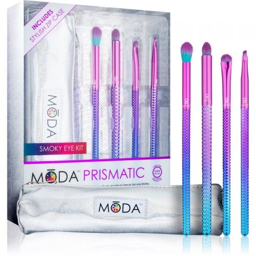 Royal and Langnickel Moda Prismatic Smokey Eye zestaw pędzli z etui dla kobiet