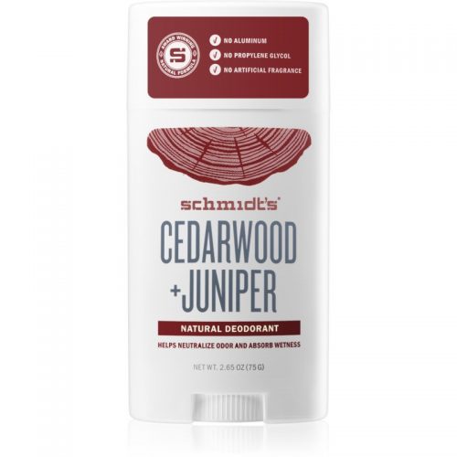 Schmidt’s Cedarwood + Juniper dezodorant bez dodatku soli aluminium 75 g