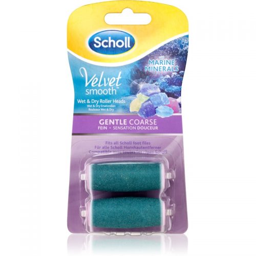 Scholl Velvet Smooth Gentle Coarse głowica wymienna do elektronicznego pilnika do stóp 2 szt. 2 szt.