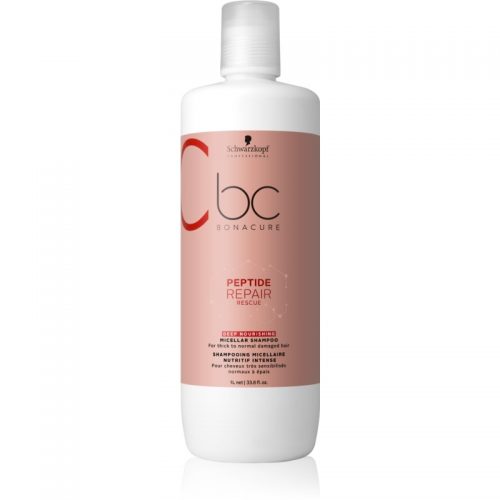 Schwarzkopf Professional BC Bonacure Peptide Repair Rescue odświeżający szampon micelarny do włosów ekstremalnie zniszczonych 1000 ml