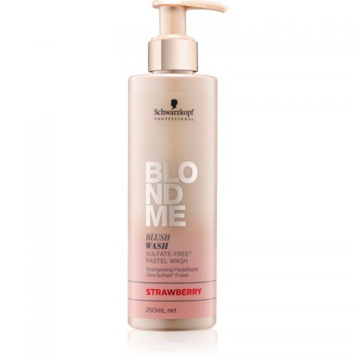 Schwarzkopf Professional Blondme szampon tonizujący do włosów blond Strawberry 250 ml