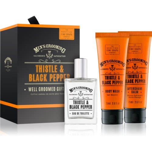 Scottish Fine Soaps Men’s Grooming Thistle & Black Pepper zestaw upominkowy IV. (dla mężczyzn) dla mężczyzn