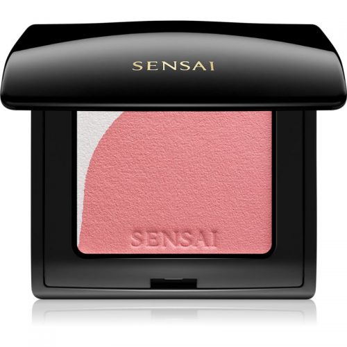 Sensai Blooming Blush rozjaśniający róż do policzków z pędzelkiem odcień 02 Blooming Peach 4 g