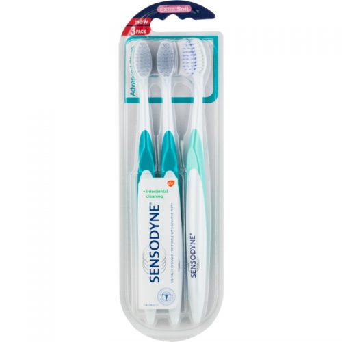 Sensodyne Advanced Clean szczoteczka do zębów extra soft dla wrażliwych zębów 3 szt.