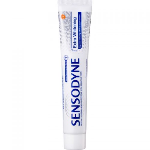 Sensodyne Extra Whitening pasta wybielająca do zębów z fluorem dla wrażliwych zębów 75 ml