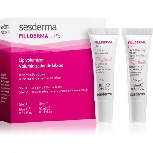 Sesderma Fillderma Lips dwufazowa pieklęgnacja optycznie powiększająca usta 2 x 10 ml