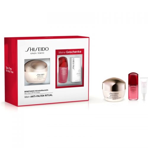Shiseido Benefiance WrinkleResist24 Day Cream zestaw kosmetyków XVI. (przeciw zmarszczkom) dla kobiet