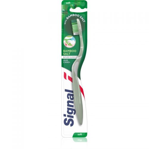 Signal Natural Elements Bamboo Salt szczoteczka do zębów soft