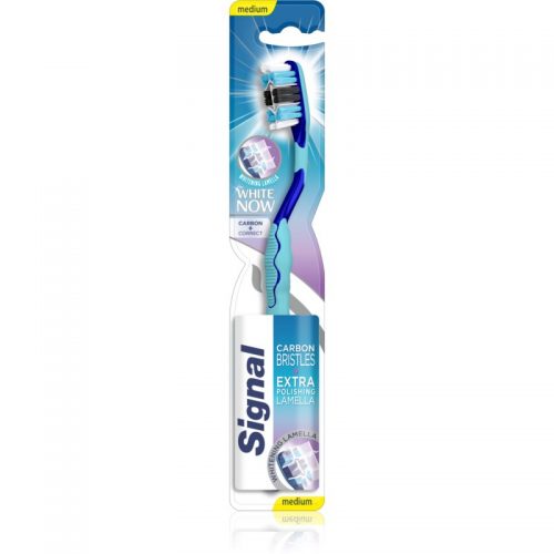 Signal White Now Carbon + Correct szczoteczka do zębów medium