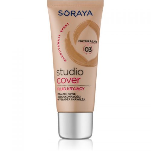 Soraya Studio Cover podkład kryjący z witaminą E odcień 03 Natural 30 ml