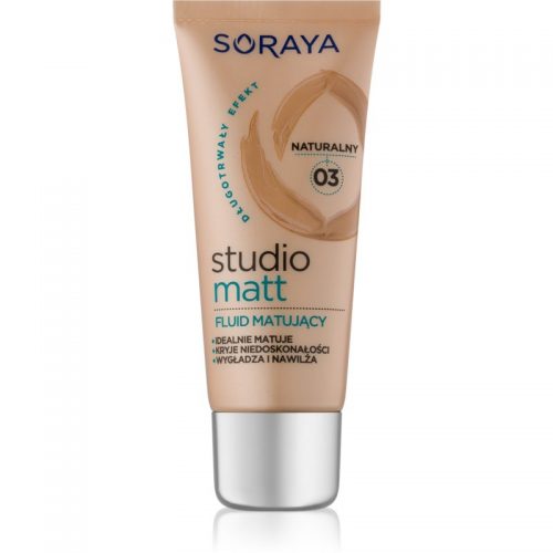 Soraya Studio Matt podkład matujący z witaminą E odcień 03 Natural 30 ml