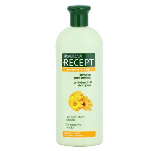 Subrina Professional Recept Sensitive Action szampon przeciwłupieżowy do skóry wrażliwej Octopirox & Marigold 400 ml