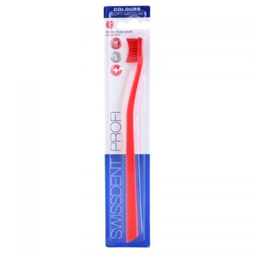Swissdent Colours Single szczoteczka do zębów soft – medium Red & Red