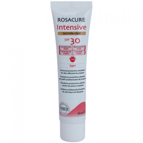 Synchroline Rosacure Intensive tonizujący balsam dla skóry wrażliwej skłonnej do zaczerwienień SPF 30 odcień Clair 30 ml