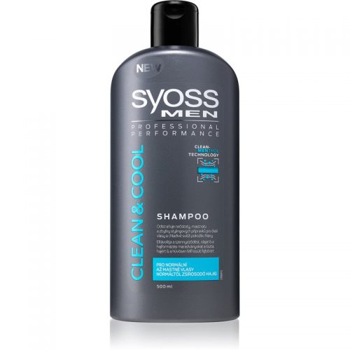 Syoss Men Clean & Cool szampon do włosów normalnych i przetłuszczających się 500 ml