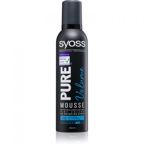 Syoss Pure Volume pianka do włosów utrwalająca dla długotrwałej objętości 250 ml