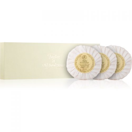Taylor of Old Bond Street Sandalwood zestaw luksusowych mydeł nawilżających 3 szt.