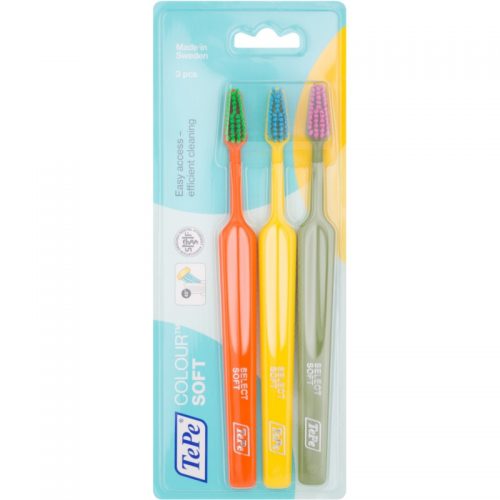 TePe Colour Soft szczoteczki do zębów 3 szt. 3 szt.