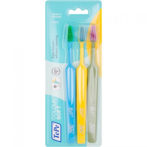 TePe Colour Soft szczoteczki do zębów 3 szt. 3 szt.