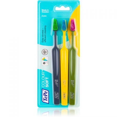 TePe Colour Soft szczoteczki do zębów 3 szt. 3 szt.
