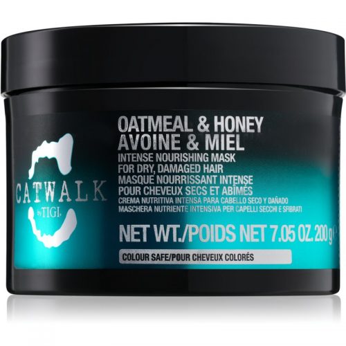 TIGI Catwalk Oatmeal & Honey maseczka intensywnie odżywiająca do włosów suchych i zniszczonych 200 g