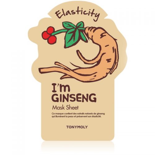 TONYMOLY I’m GINSENG platynowa maska napinająca i rozjaśniająca skórę 1 szt.