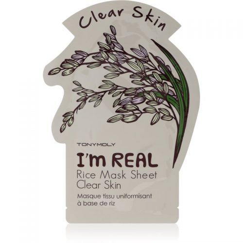 TONYMOLY I’m REAL Rice maska rozświetlająca w płacie 1 szt.