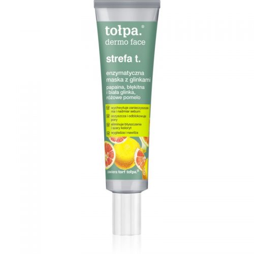 Tołpa Dermo Face T-Zone enzymatyczna maseczka peelingująca z glinki 40 ml