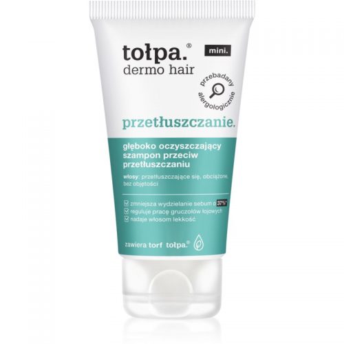 Tołpa Dermo Hair Oiliness szampon głęboko oczyszczający do włosów przetłuszczających 50 ml