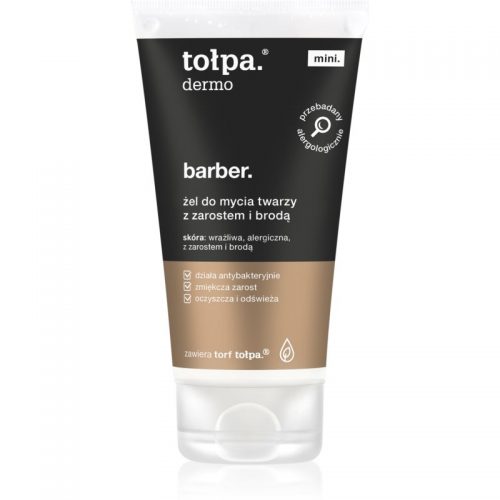 Tołpa Dermo Men Barber żel oczyszczający do twarzy i zarostu 75 ml