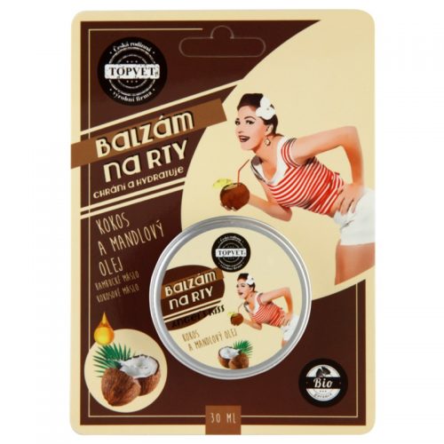 Topvet Angel’s Kiss ochronny balsam nawilżający do ust kokos i olejek migdałowy 30 ml