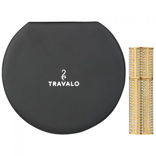 Travalo Divine napełnialny flakon z atomizerem z kryształkami swarovskiego unisex Gold 5 ml