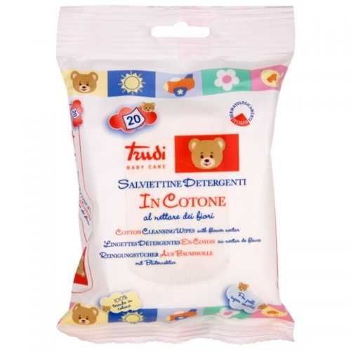 Trudi Baby Care oczyszczające chusteczki bawełniane z nektarem z kwiatów 20 szt.