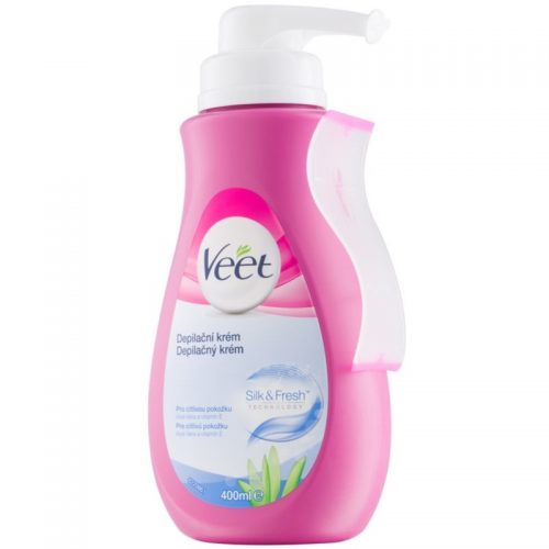 Veet Depilatory Cream krem depilacyjny do skóry wrażliwej aloes i witamina E 400 ml