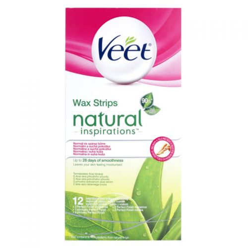 Veet Natural Inspirations plastry do depilacji woskiem do skóry normalnej i suchej 12 szt.
